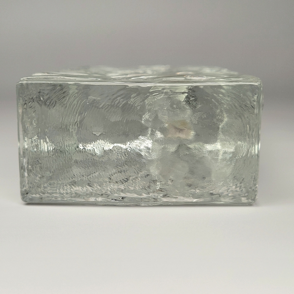 Ice Block Glass "Solifleur" Bud Vase - 6.25" - Art Glass - Picture 4 of 7
